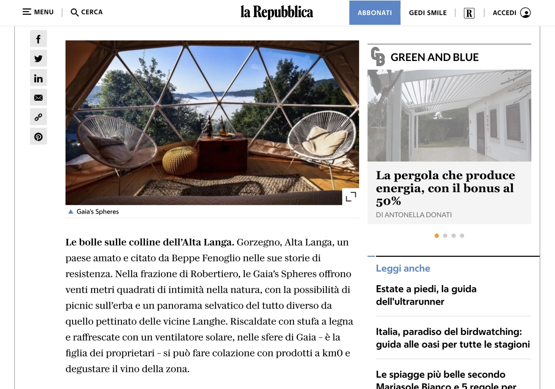 23 aprile 2021 – La Repubblica 